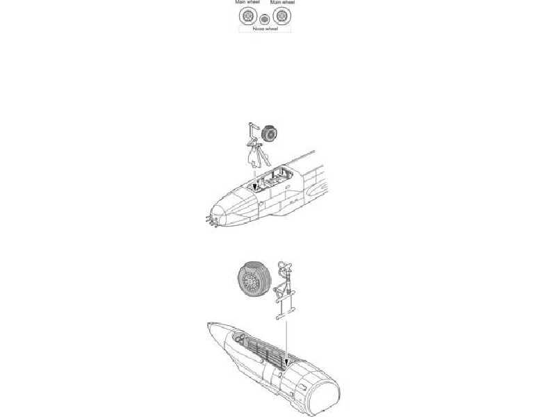 B-26K Invader - wheels for Italeri kit - image 1