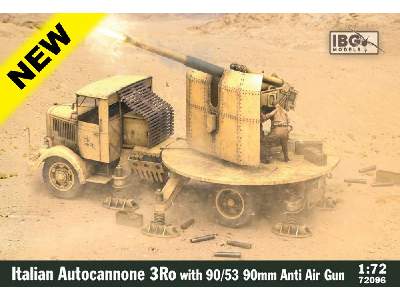 Italian Autocannone 3Ro with 90/53 90mm Anti-Aircraft Gun - image 1