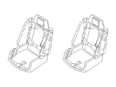 AH-64A  Seats 1/72 for Academy kit - image 1