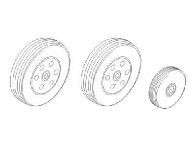 BAe Hawk 100 serie  Wheels 1/72 for Airfix - image 1