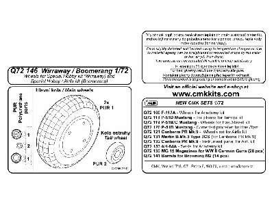 Boomerang / Wirraway wheels - image 2