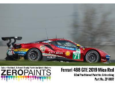 1007 - 2019 Ferrari 488 Gte (Af Corse) Mica Red Paint - image 4