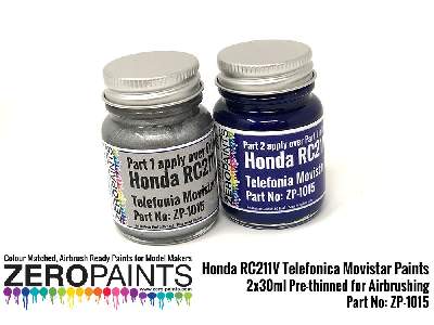 1015 - Honda Rc211v Telefonica Movistar Paints - image 1