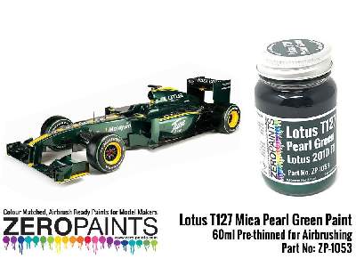 1053 - Lotus T127 Mica Pearl Green Paint - image 2
