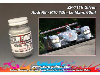 1116 - Audi R8-r10 Tdi Silver Le Mans Paint - image 4