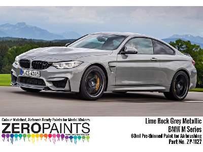 1127 Bmw Lime Rock Grey Metallic Paint - image 1