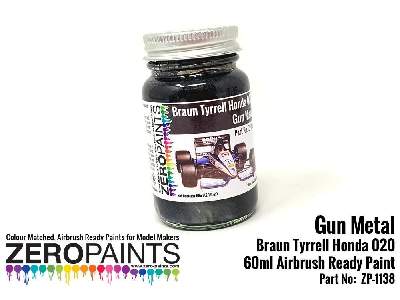 1138 - Gun Metal Paint For Braun Tyrrell Honda 020 - image 1