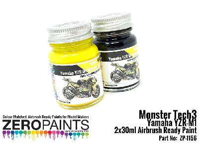 1156 - Monster Tech3 Yamaha Yzr-m1 Paint Set - image 1