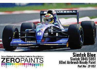 1157 - Simtek F1 Blue Paint - image 1