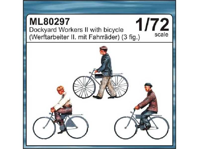 Dockyard Workers II w/bicycle 3 fig. - image 1