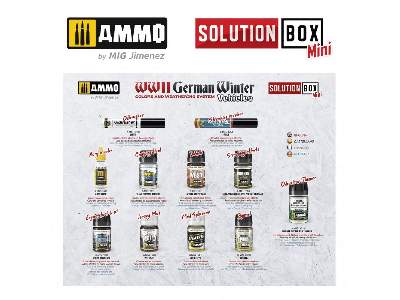 A.Mig 7901 Solution Box Mini - How To Paint Wwii German Winter Vehicles - image 4