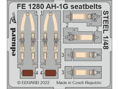 AH-1G seatbelts STEEL 1/48 - SPECIAL HOBBY - image 1