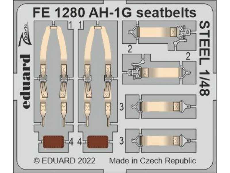 AH-1G seatbelts STEEL 1/48 - SPECIAL HOBBY - image 1