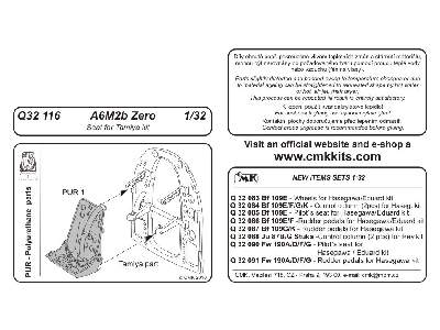 A6M2b Zero  Seat 1/32 for Tamiya kit - image 2