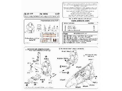 He 162A  Rear cockpit bulkhead including seat 1/32 for Revell ki - image 2