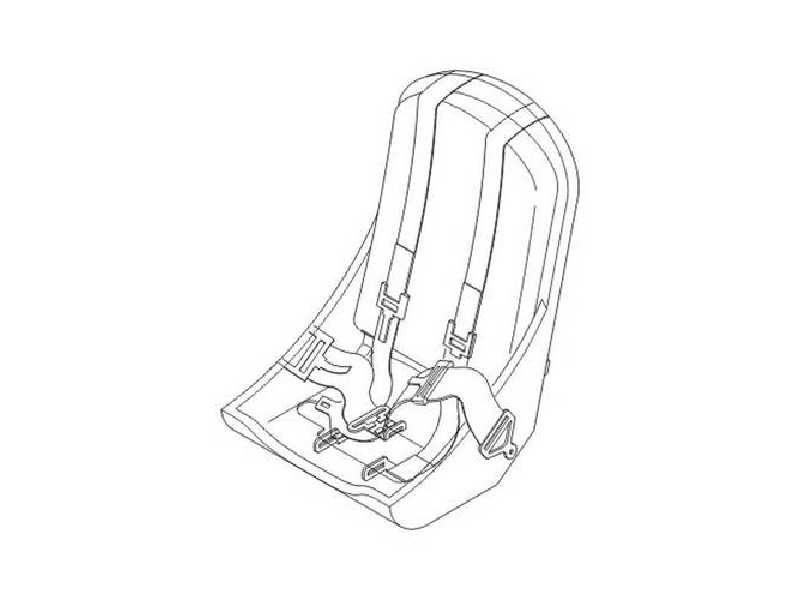 Curtiss P-40E  Seat 1/32 for Hasegawa kit - image 1