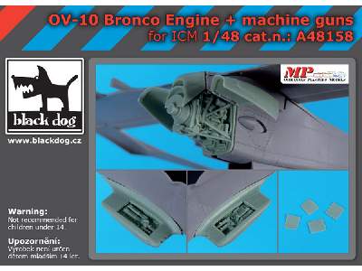 Ov-10 Bronco Engine + Machine Guns For Icm - image 1