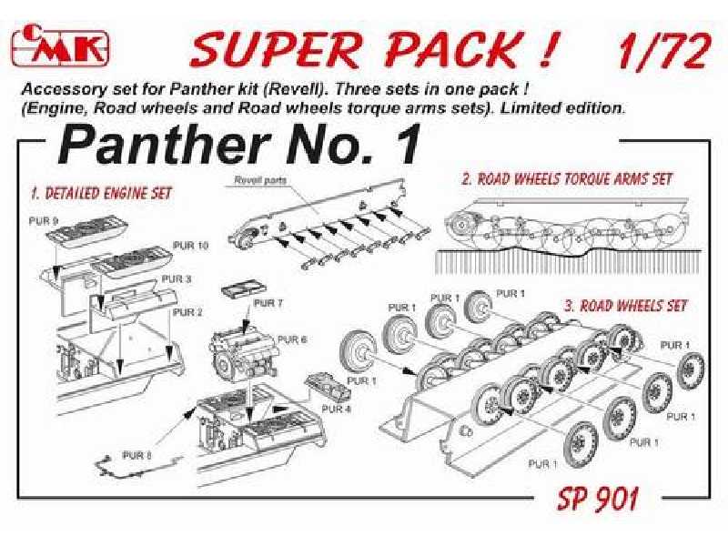 SUPER PACK Panther No.1 for Revell kit 1/72 - image 1