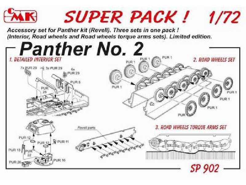 SUPER PACK Panther No. 2 for Revell kit 1/72 - image 1
