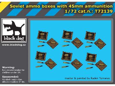 Soviet Ammo Boxes With 45mm Ammunition - image 1