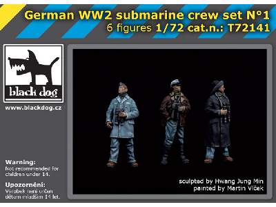 German Wwii Submarine Crew Set N°1 (6 Figures) - image 1