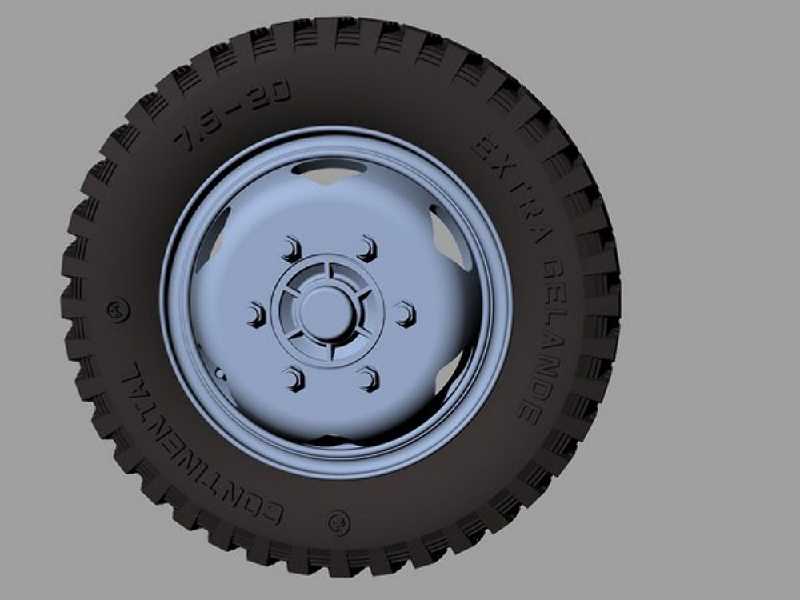 Opel Blitz Road Wheels Early (Gelande Pattern - image 1 Opel Blitz Road Wheels Early (Gelande Pattern - image 1