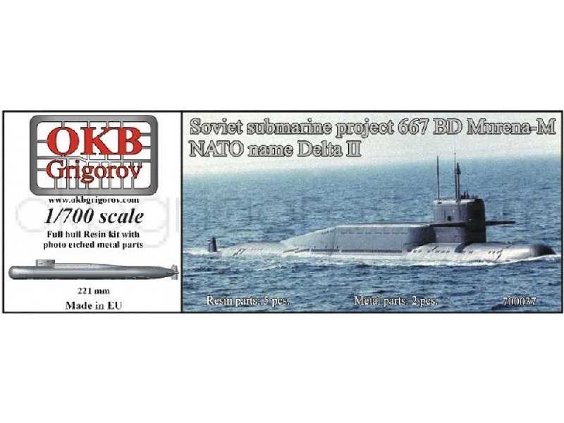 Soviet Submarine Project 667 Bd Murena-m (Nato Name Delta Ii) - image 1