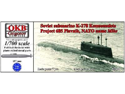 Soviet Submarine K-278 Komsomolets, Project 685 Plavnik (Nato Name Mike) - image 1