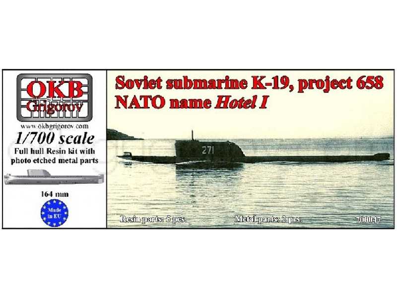 Soviet Submarine K-19, Project 658 (Nato Name Hotel I) - image 1