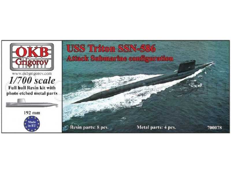 Uss Triton Ssn-586, Attack Submarine Configuration - image 1