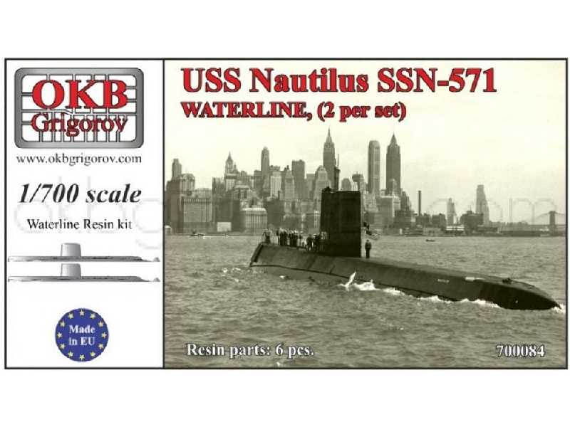 Uss Nautilius Ssn-571,waterline, (2 Per Set) - image 1