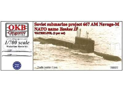 Soviet Submarine Project 667 Am Navaga-m (Nato Name Yankee Ii),waterline, (2 Per Set) - image 1