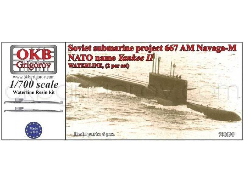 Soviet Submarine Project 667 Am Navaga-m (Nato Name Yankee Ii),waterline, (2 Per Set) - image 1