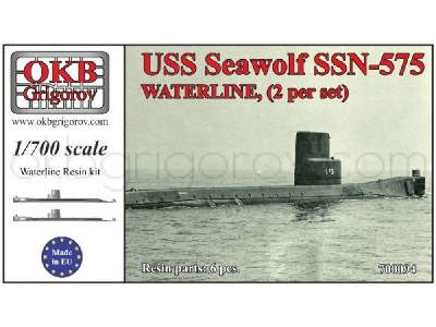 Uss Seawolf Ssn-575,waterline, (2 Per Set) - image 1