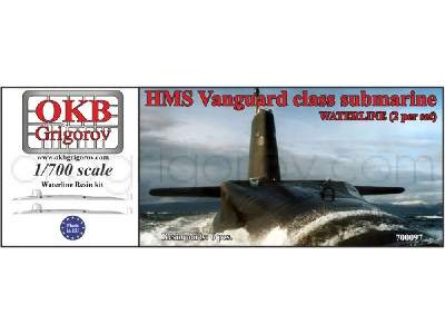 Hms Vanguard Class Submarine,waterline, (2 Per Set) - image 1