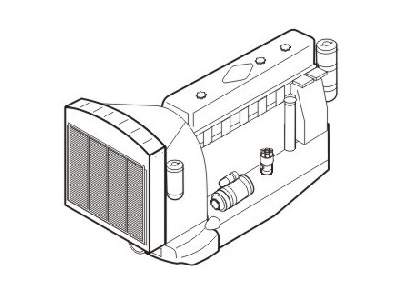 DUKW - Engine set for Italeri kit - image 1