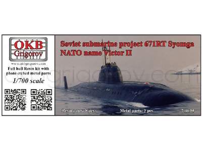 Soviet Submarine Project 671rt Syomga (Nato Name Victor Ii) - image 1