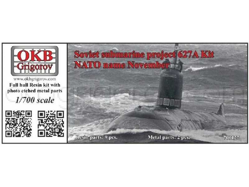 Soviet Submarine Project 627a Kit (Nato Name November) - image 1