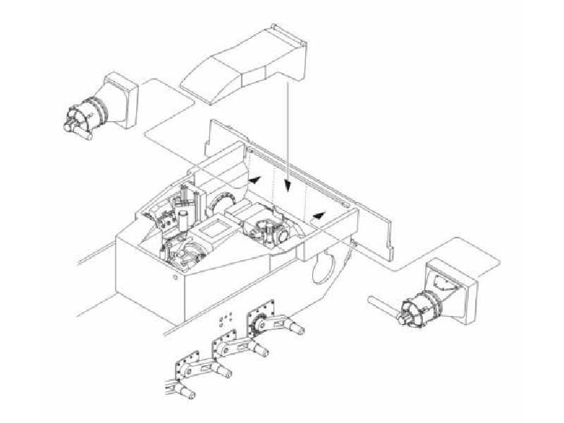 M1A Abrams  Engine set 1/72 for Hasegawa kit - image 1