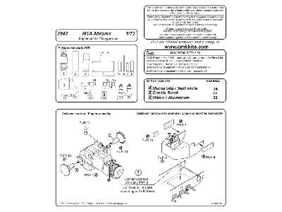 M1A Abrams  Engine set 1/72 for Hasegawa kit - image 2