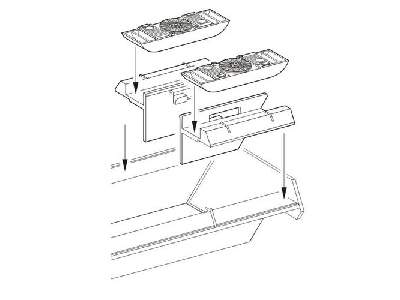 Sd.Kfz. 173 Jagdpanther  Engine cooling set for Dragon kit 1/72 - image 1