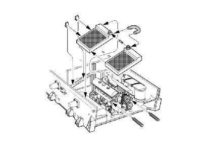 Stug IV - engine set for Tamiya - image 1