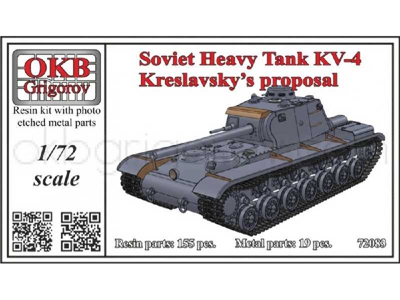 Soviet Heavy Tank Kv-4, Kreslavsky’s Proposal - image 1 Soviet Heavy Tank Kv-4, Kreslavsky’s Proposal - image 1