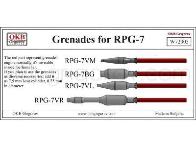 Grenades For Rpg-7 (4 Types) - image 1