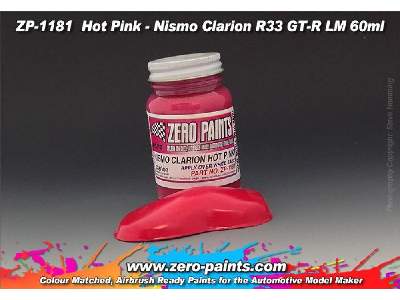 1181 - Hot Pink - Nismo Clarion R33 Gt-r Lm Paint - image 1