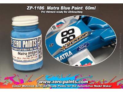 1186 - Matra Ms80 Light Blue Paint - image 1