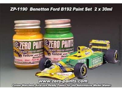 1190 - Benetton Ford B192 Paint Set - image 1
