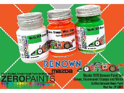 1203 - Mazda 787b Renown Paint Set - image 2