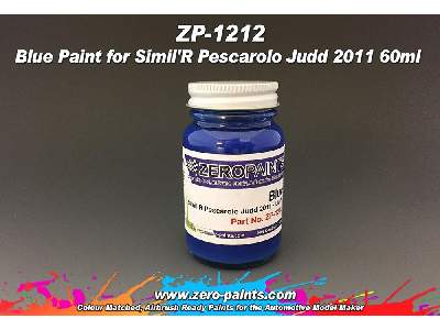 1212 -blue Paint For Simil'r Pescarolo Judd 2011 - image 1