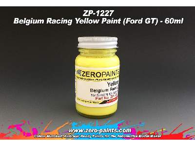 1227 - Belgium Racing Yellow Paint (Ford Gt) - image 1